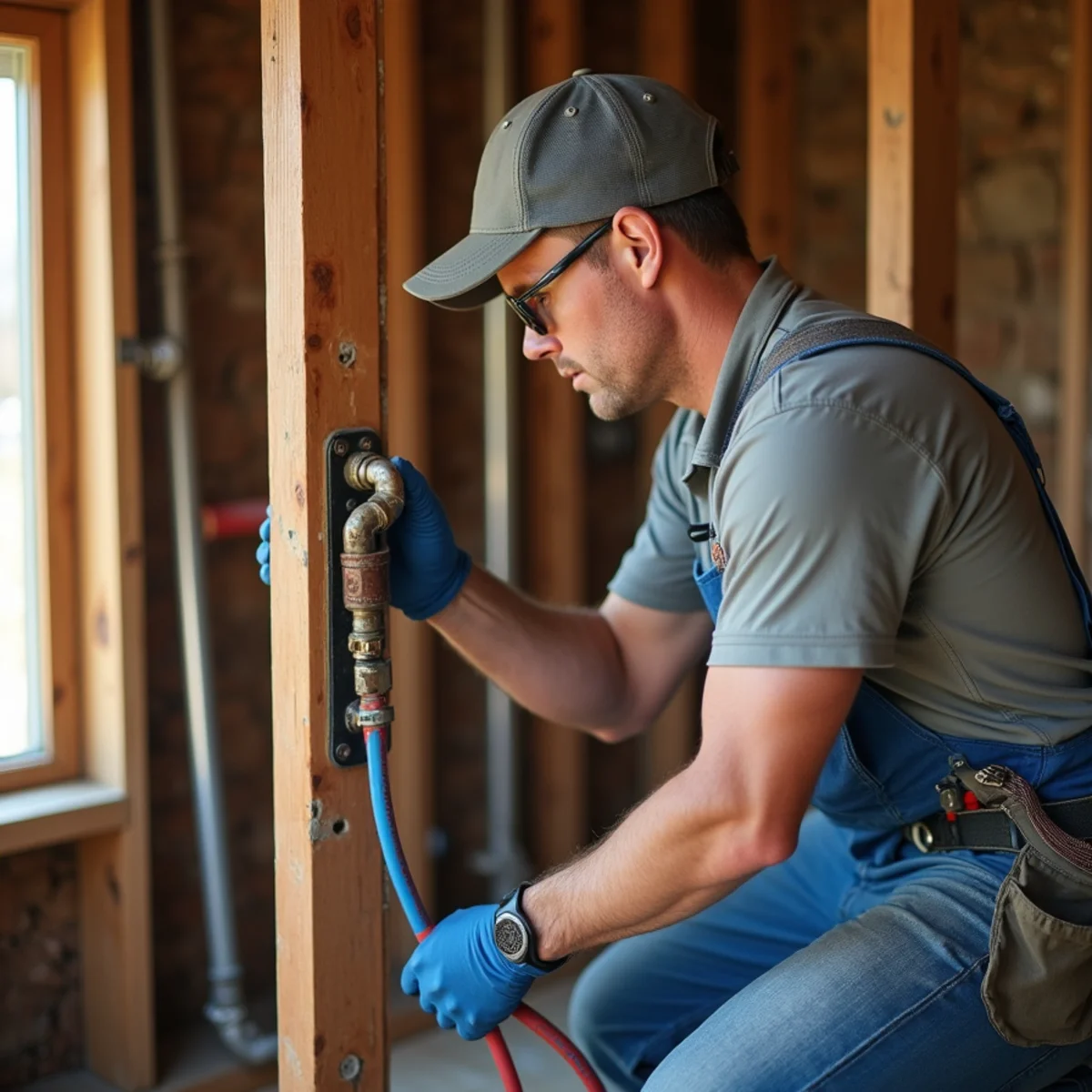 Licensed plumber servicing a home in Anderson Mill, TX