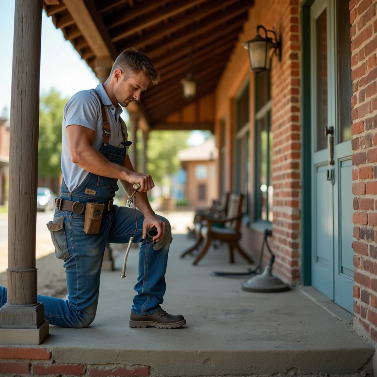 Licensed plumber servicing a home in Bartlett, TX