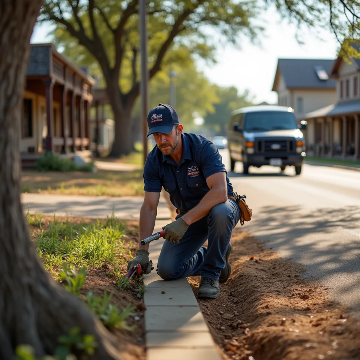 Licensed plumber servicing a home in Bertram, TX