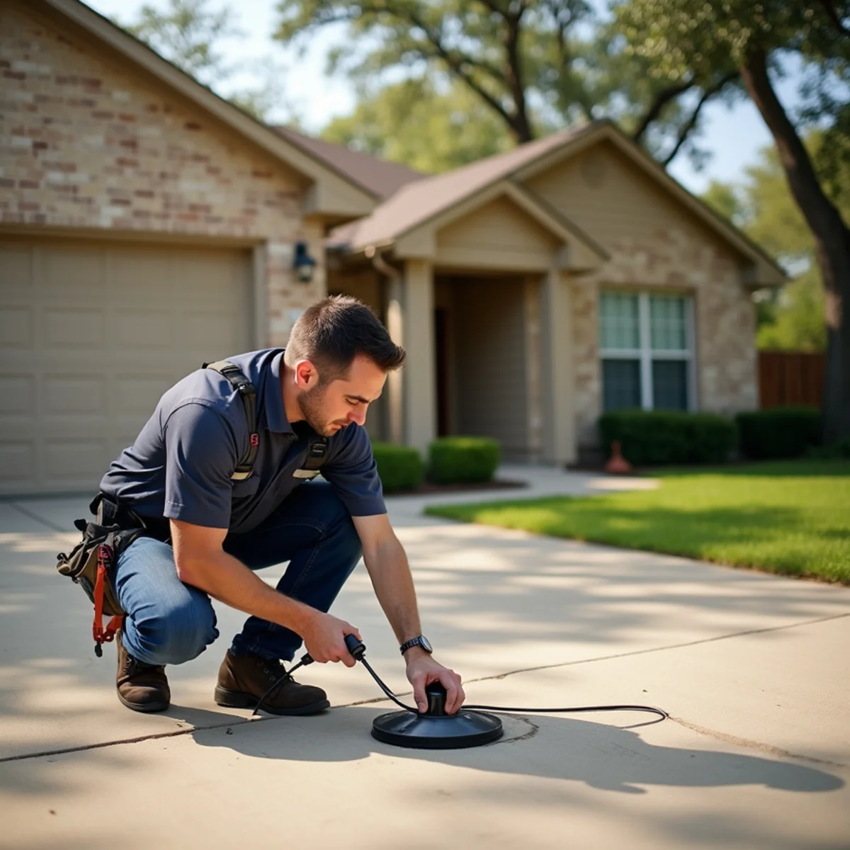 Licensed plumber servicing a home in Brushy Creek, TX