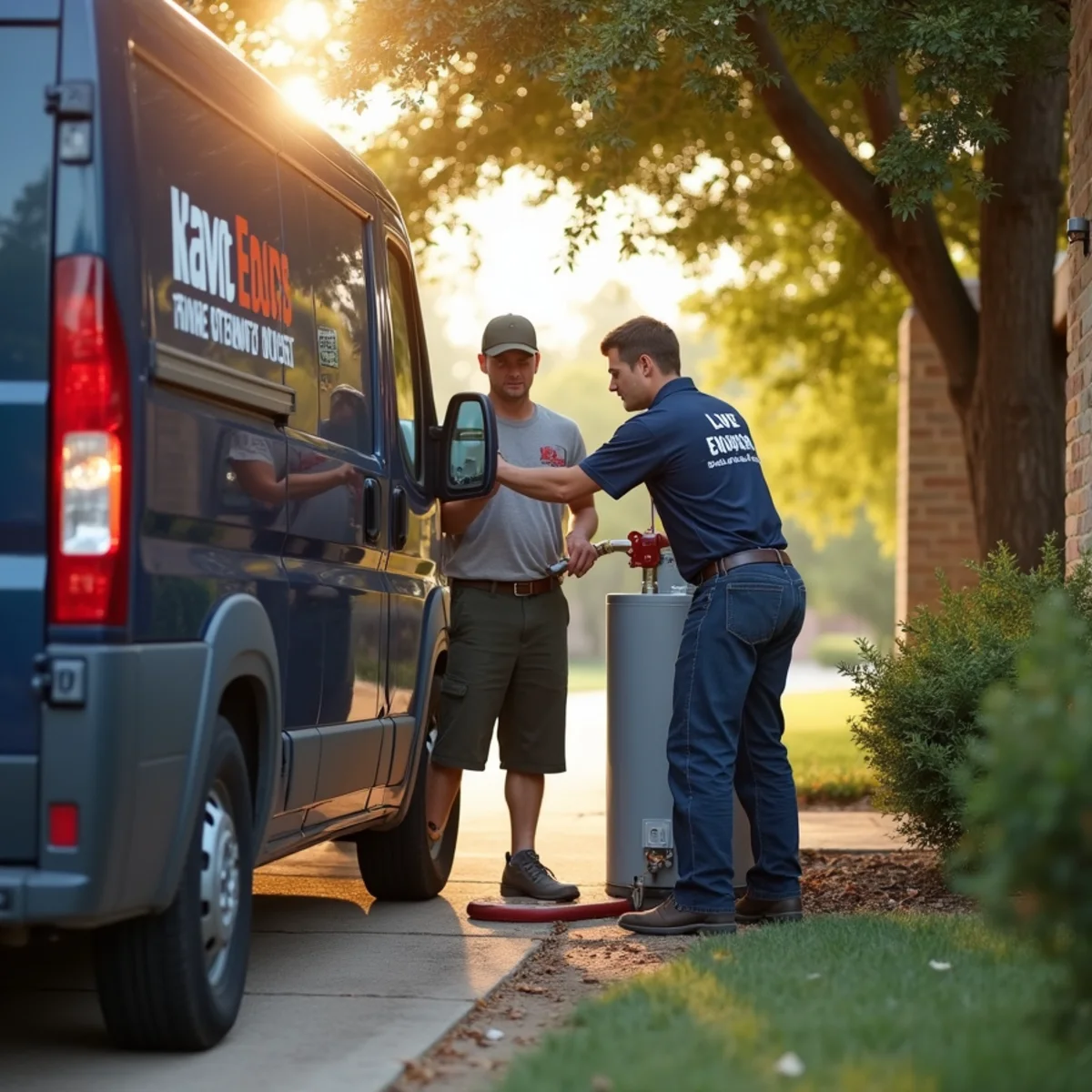 Licensed plumber servicing a home in Hewitt, TX