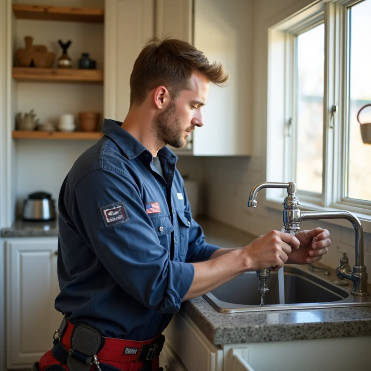 Licensed plumber servicing a home in Killeen, TX