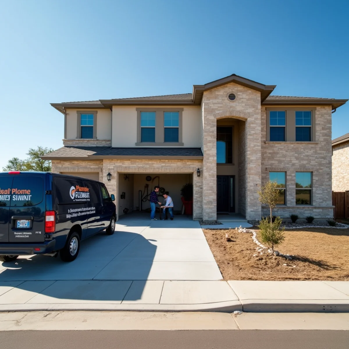 Licensed plumber servicing a home in Liberty Hill, TX