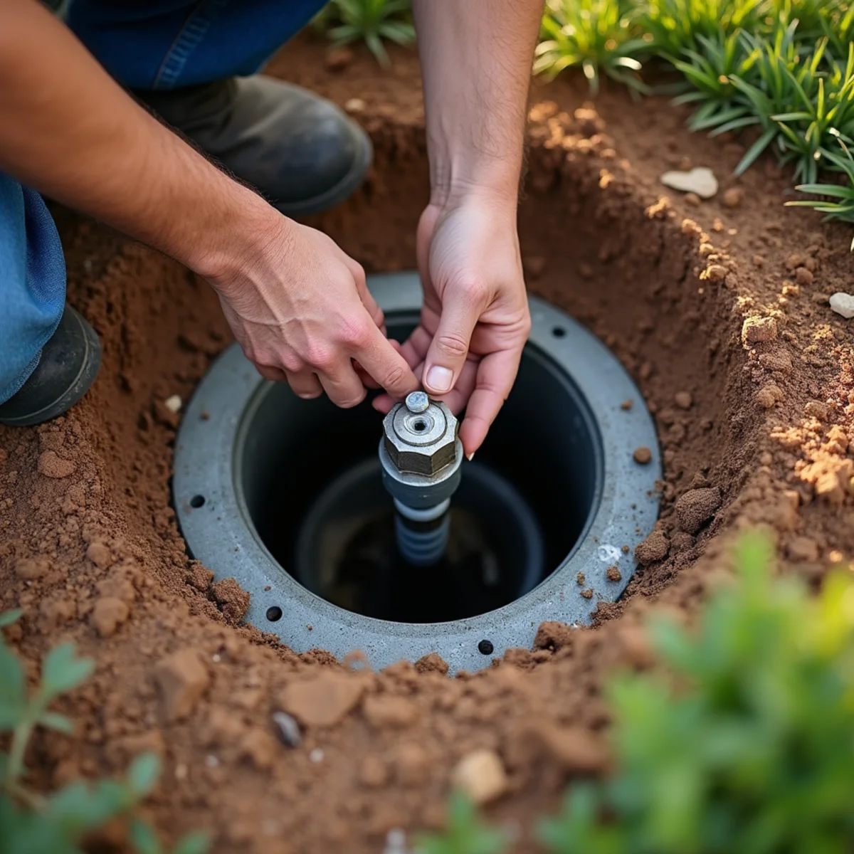 Finding the main water shutoff valve at a Leander TX home