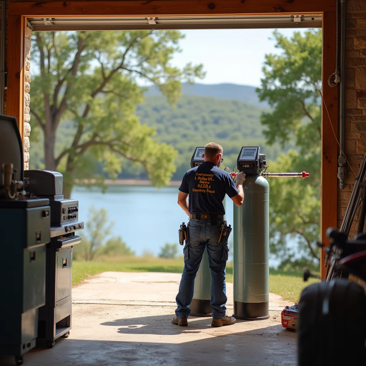 Licensed plumber servicing a home in Marble Falls, TX