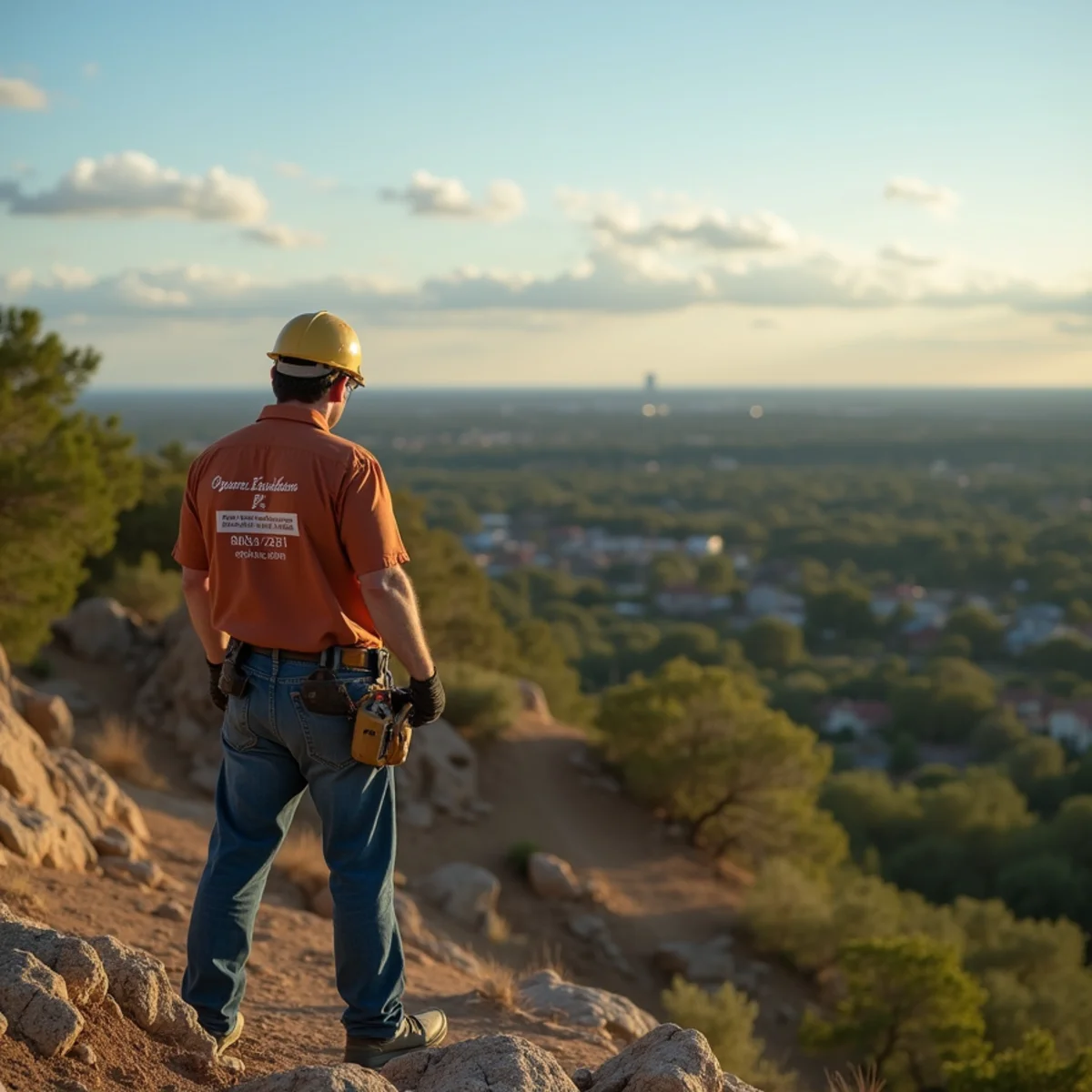 Aerial view of Leander TX and greater Williamson County — Crystal Falls Plumbing service coverage map