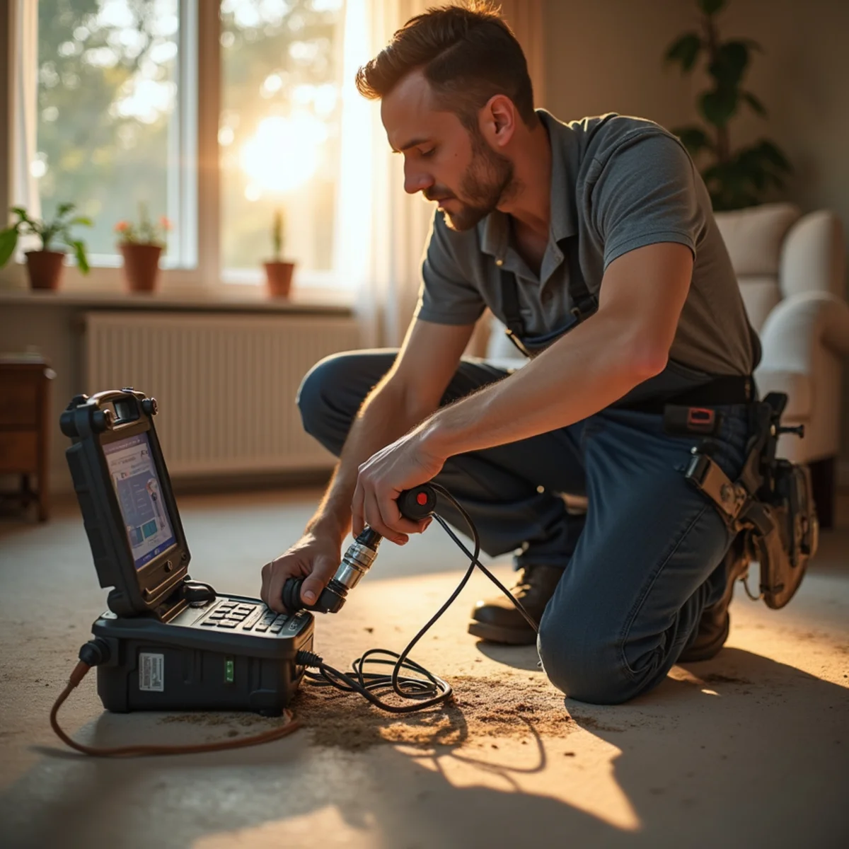 Licensed plumber servicing a home in Temple, TX