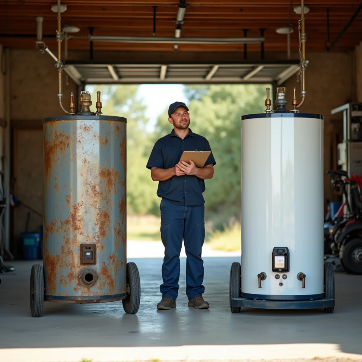 Water heater repair vs replacement comparison